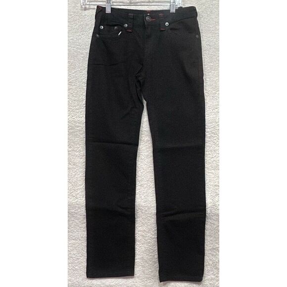True Religion Jeans Girls 12 Black Geno Relaxed‎ Slim Casual - Picture 1 of 8